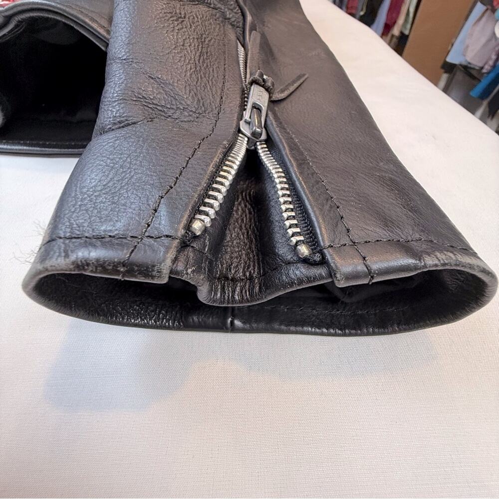 Barneys Leather Motorcycle Jacket - Picture 12 of 16